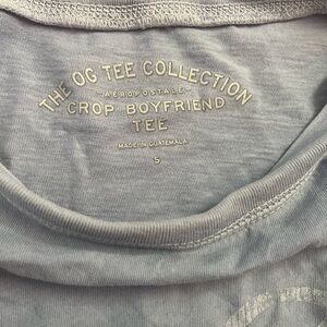 Aeropostale Light Blue Crop Tee